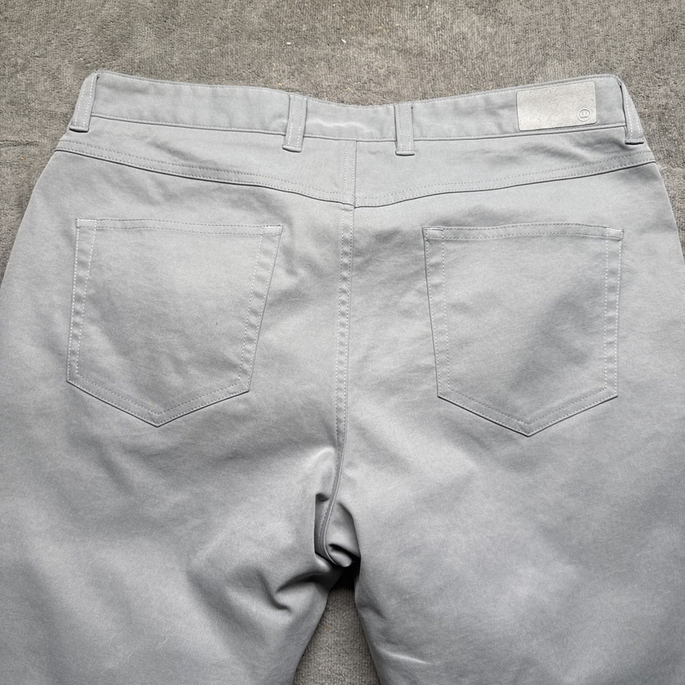 Peter Millar Crown Sport Golf Pants Mens 35 Gray Performance Lightweight Classic - Picture 8 of 11